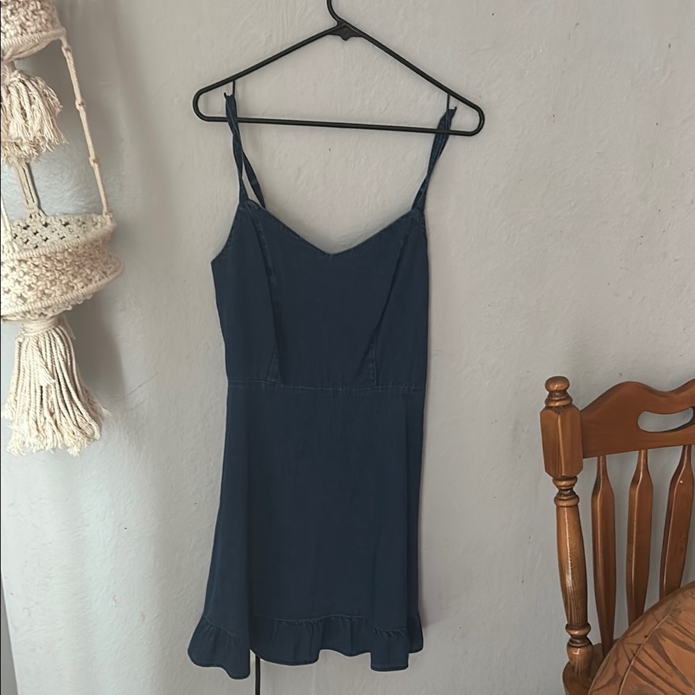Elegant Navy Blue denim Dress